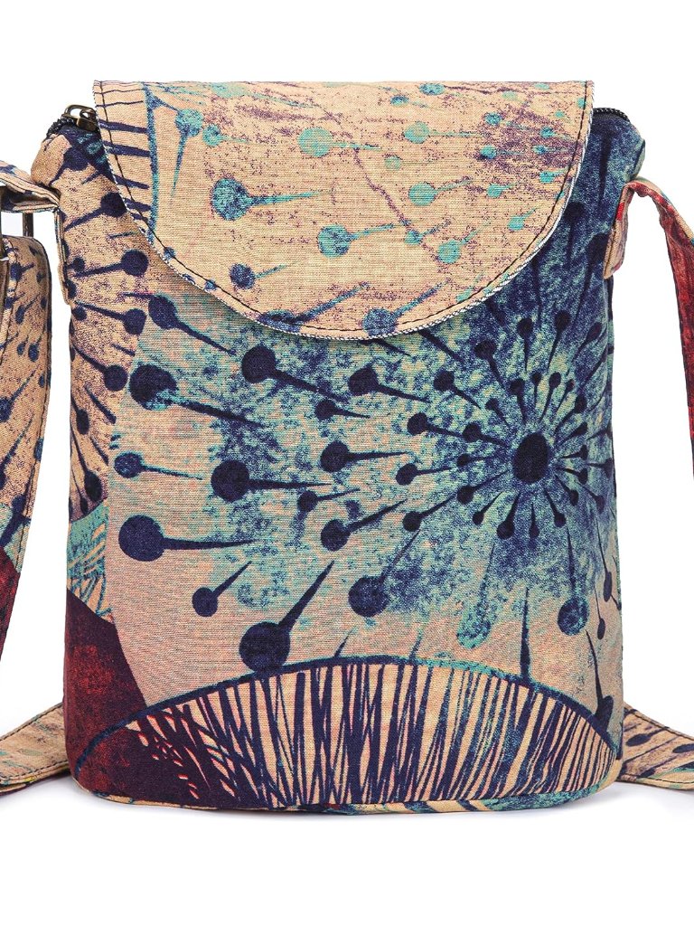 Women's Retro Small Size Canvas Shoulder Bag Hippie Boho Crossbody Handbag